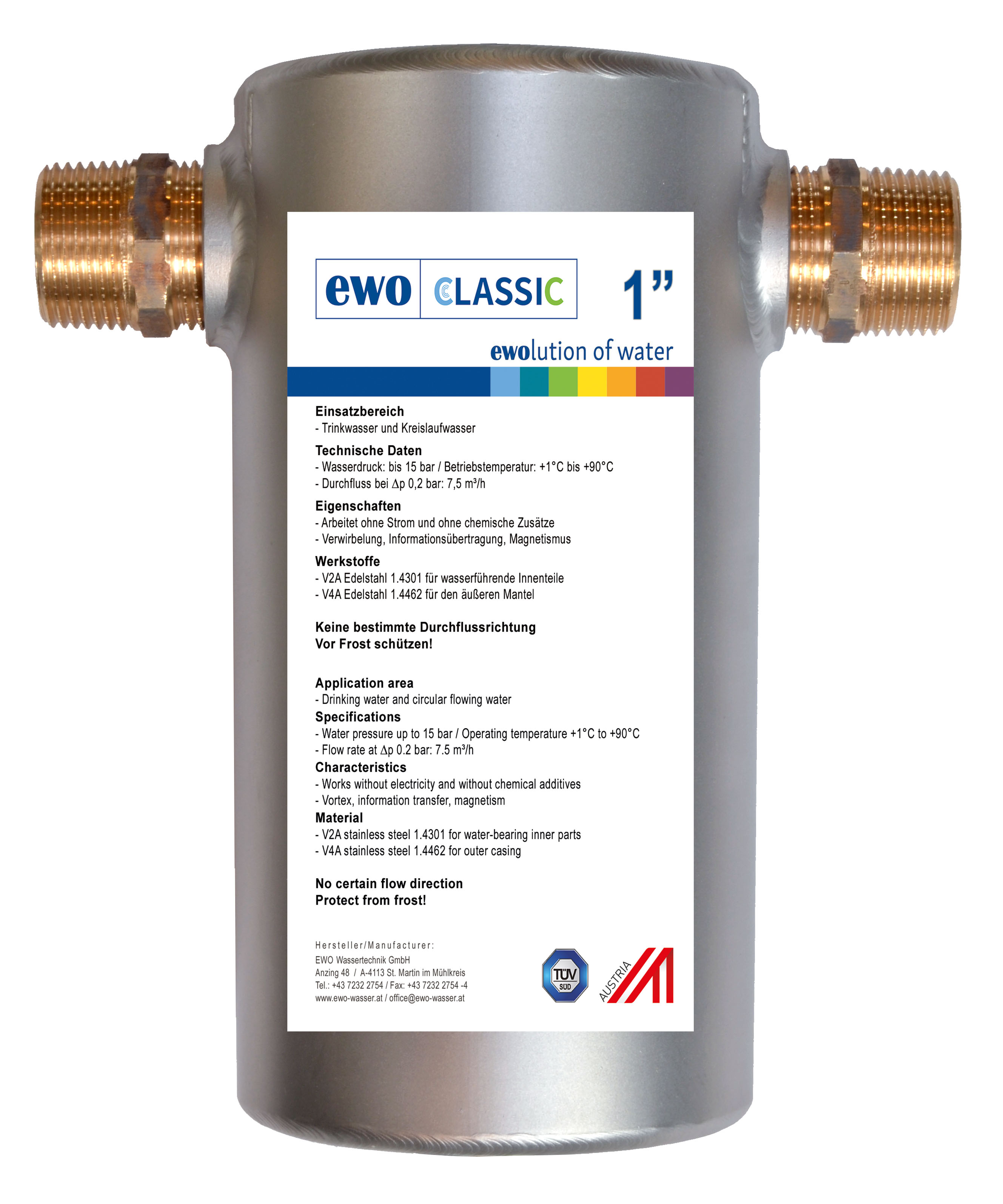 EWO CLASSIC 3/8“ – 6“ mounting instructions